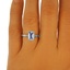 The Doreen Ring, smalltop view on a hand