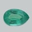 11.5x7.7mm  Green  Pear   Emerald