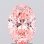 2.04 Ct. Fancy Vivid Pink Oval Lab Grown Diamond