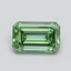 0.81 Ct. Fancy Vivid Green Emerald Lab Grown Diamond