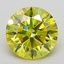 1.79 Ct. Fancy Vivid  Yellow Round Lab Grown Diamond
