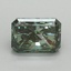1.55 Ct. Fancy Vivid Green Radiant Lab Grown Diamond