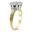 The Chestnut Ring, smalltop view on a hand