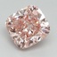 4.02 Ct. Fancy Vivid Pink Cushion Lab Grown Diamond