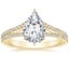 18K Yellow Gold Icon Diamond Ring (1/3 ct. tw.), smalltop view