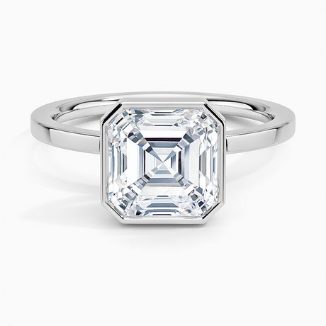 18K White Gold Noemi Bezel Ring