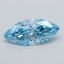 4.07 Ct. Fancy Vivid  Blue Marquise Lab Grown Diamond