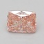 1.58 Ct. Fancy Vivid Pink Cushion Lab Grown Diamond