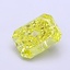 1.19 Ct. Fancy Vivid  Yellow Radiant Lab Grown Diamond