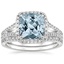 18KW Aquamarine Fortuna Diamond Bridal Set (2/3 ct. tw.), smalltop view