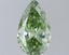 0.84 Ct. Fancy Vivid Green Pear Lab Grown Diamond