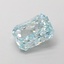 0.82 Ct. Fancy Intense Bluish Green Radiant Lab Grown Diamond