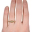 The Adaline Ring, smallzoomed in top view on a hand