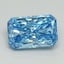1.50 Ct. Fancy Vivid Blue Radiant Lab Grown Diamond