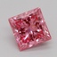 0.75 Ct. Fancy Vivid Pink Princess Lab Grown Diamond