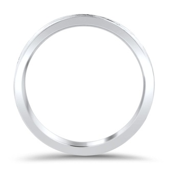 Custom Textured Mens Wedding Ring