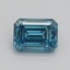 1.51 Ct. Fancy Vivid Blue Emerald Lab Grown Diamond