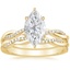 18K Yellow Gold Petite Twisted Vine Diamond Bridal Set (1/4 ct. tw.)