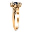 The Tybalt Ring, smalltop view on a hand