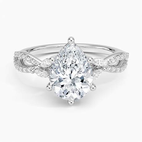 18K White Gold Luxe Willow Diamond Ring (1/4 ct. tw.)