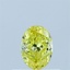 0.40 Ct. Fancy Vivid Yellow Oval Lab Grown Diamond