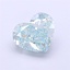 1.55 Ct. Fancy Intense  Green Heart Lab Grown Diamond