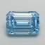 10.71 Ct. Fancy Vivid Blue Emerald Lab Grown Diamond