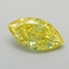 0.86 Ct. Fancy Vivid Yellow Marquise Lab Grown Diamond