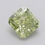 1.56 Ct. Fancy Vivid  Green Radiant Lab Grown Diamond