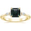 18K Yellow Gold Nadia Diamond Ring, smalltop view
