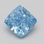 2.01 Ct. Fancy Vivid Blue Cushion Lab Grown Diamond