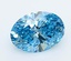 1.79 Ct. Fancy Vivid  Blue Oval Lab Grown Diamond