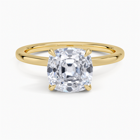Pavé Wrap Hidden Halo Diamond Engagement Ring - Secret Halo
