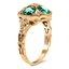 The Jonquil Ring, smalltop view on a hand