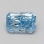 1.57 Ct. Fancy Vivid Blue Radiant Lab Grown Diamond