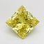 2.80 Ct. Fancy Intense  Yellow Princess Lab Grown Diamond