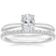 18K White Gold Freesia Ring with Luxe Ballad Diamond Ring (1/4 ct. tw.)