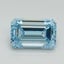 1.53 Ct. Fancy Vivid Blue Emerald Lab Grown Diamond