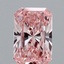 1.10 Ct. Fancy Vivid Pink Radiant Lab Grown Diamond
