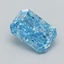 0.36 Ct. Fancy Vivid  Blue Radiant Lab Grown Diamond