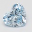 5.03 Ct. Fancy Vivid Blue Heart Lab Grown Diamond