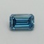 1.03 Ct. Fancy Vivid Blue Emerald Lab Grown Diamond