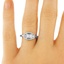 The Martina Ring, smalltop view on a hand