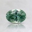 6.4x4.5mm Unheated Teal Oval Montana Sapphire