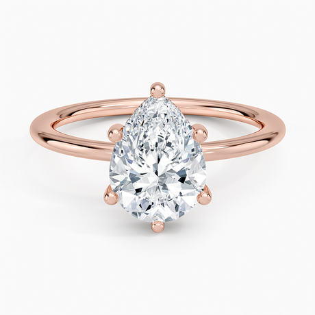 14K Rose Gold Gwen Perfect Fit Hidden Halo Diamond Ring
