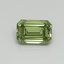 0.38 Ct. Fancy Vivid Green Emerald Lab Grown Diamond