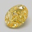 2.18 Ct. Fancy Intense Yellow Oval Lab Grown Diamond