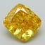2.05 Ct. Fancy Vivid Yellow Cushion Lab Grown Diamond