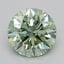 0.90 Ct. Fancy Intense  Green Round Lab Grown Diamond