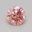 0.32 Ct. Fancy Vivid Pink Round Lab Grown Diamond